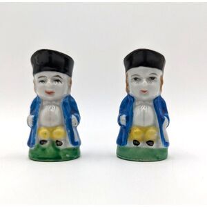 Vintage Miniature Ceramic Colorful Toby Mug Stein Colonial Man 1.75"‎